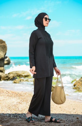 Black Modest Swimwear 20133-02