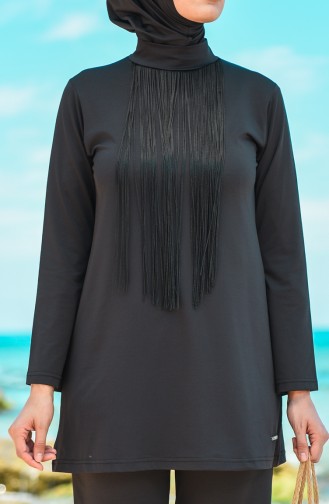 Black Swimsuit Hijab 20133-02