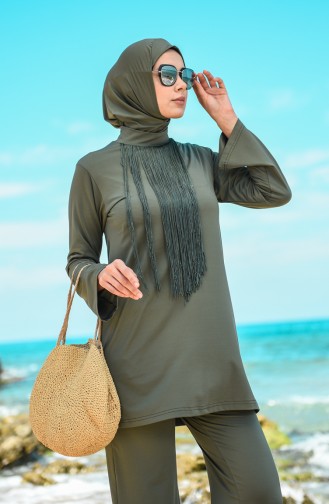 Khaki Modest Swimwear 20133-03