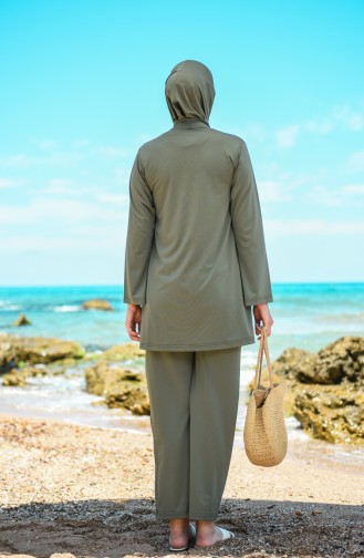 Maillot de Bain Hijab Khaki 20133-03