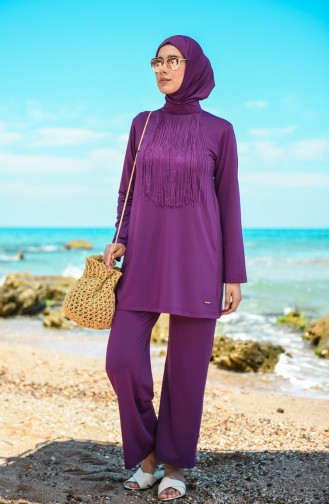 Purple Modest Swimwear 20133-04