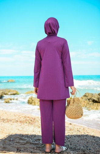 Purple Swimsuit Hijab 20133-04