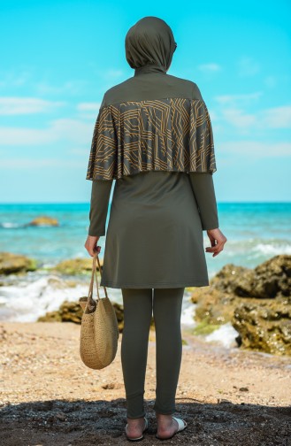 Khaki Modest Swimwear 20139-02