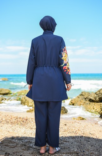 Navy Blue Swimsuit Hijab 20170-01