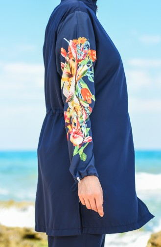 Maillot de Bain Hijab Bleu Marine 20170-01