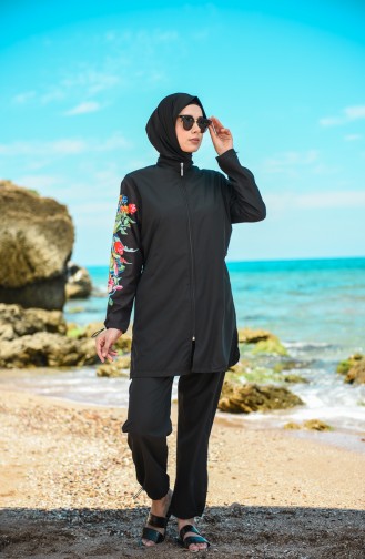 Black Swimsuit Hijab 20170-02