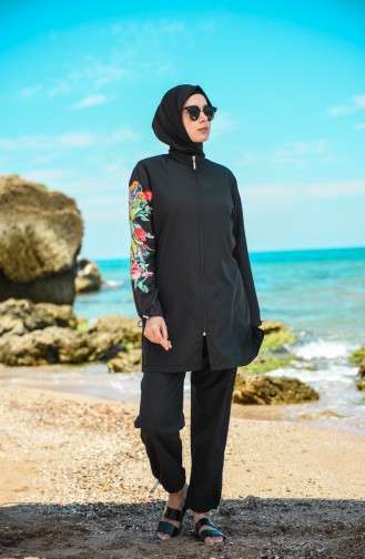 Black Swimsuit Hijab 20170-02