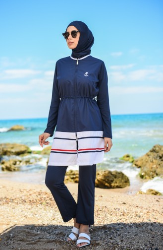 Navy Blue Swimsuit Hijab 1277-01