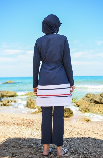 Maillot de Bain Hijab 1277-01 Bleu Marine 1277-01