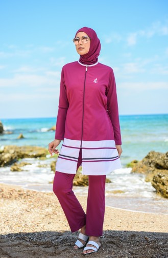 Damson Swimsuit Hijab 1277-02
