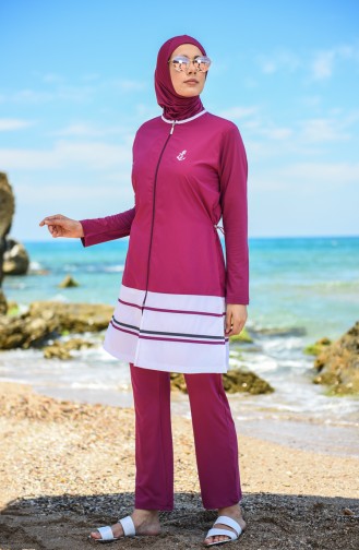 Maillot de Bain Hijab Plum 1277-02