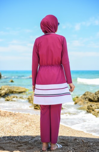 Maillot de Bain Hijab Plum 1277-02