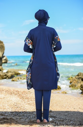 Navy Blue Swimsuit Hijab 8095-02