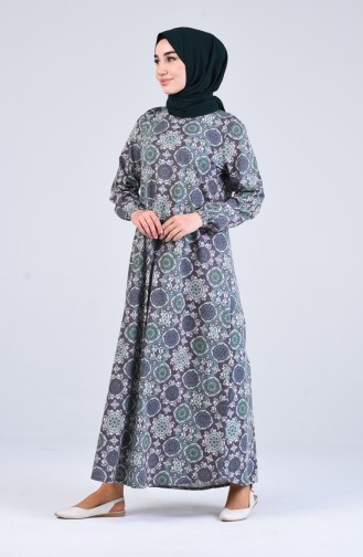 Anthracite Hijab Dress 61689C-01