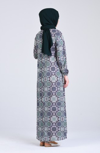 Anthrazit Hijab Kleider 61689C-01