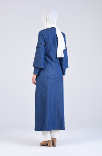 Navy Blue Abaya 9277-02