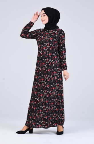 Black İslamitische Jurk 8874-03