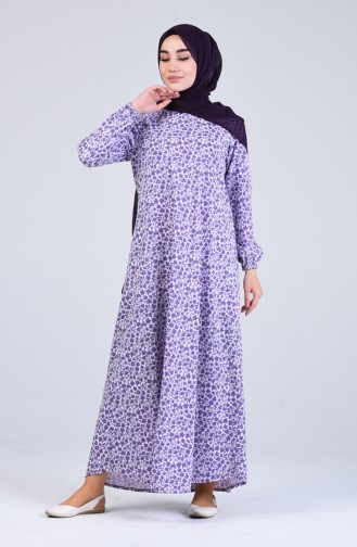 Purple Hijab Dress 6169G-02