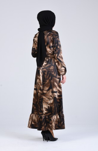 Robe Hijab Couleur Brun 2156-02