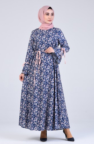 Robe Hijab Bleu Marine 3090-06