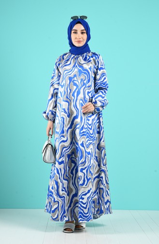 Robe Hijab Blue roi 3184-01