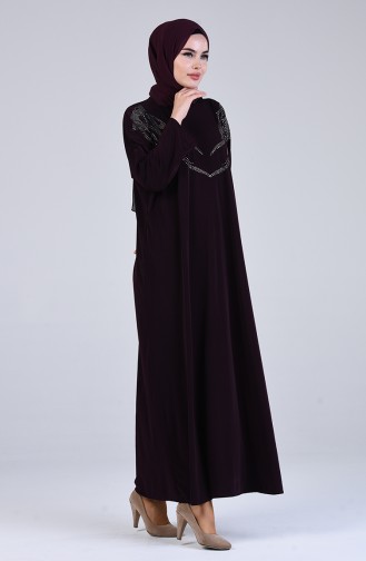 Robe Hijab Pourpre 1637-04
