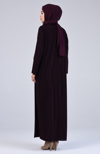 Robe Hijab Pourpre 1637-04