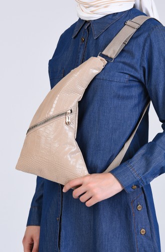 Beige Shoulder Bags 1306-14