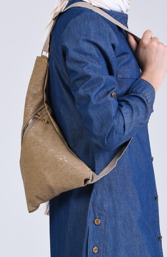 Dark Beige Shoulder Bags 1306-22