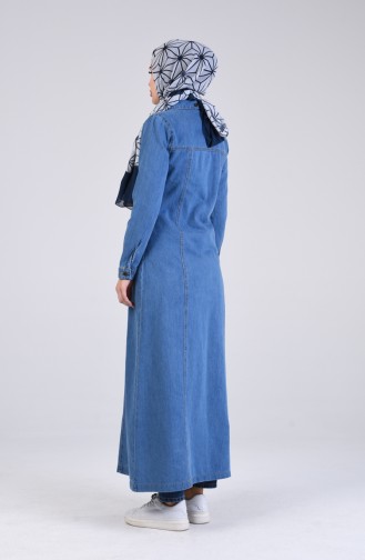 Jeansblau Trenchcoat 9290-02