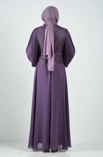 Lila Hijab-Abendkleider 1317-01