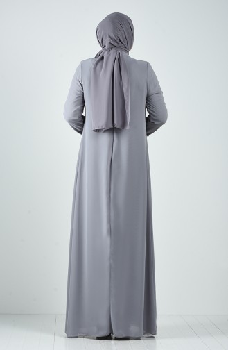 Habillé Hijab Gris 1325-02