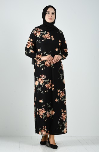 Robe Hijab Noir 8873-01