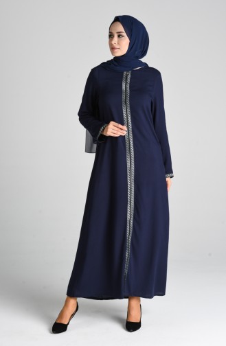 Abayas Bleu Marine 0617-02