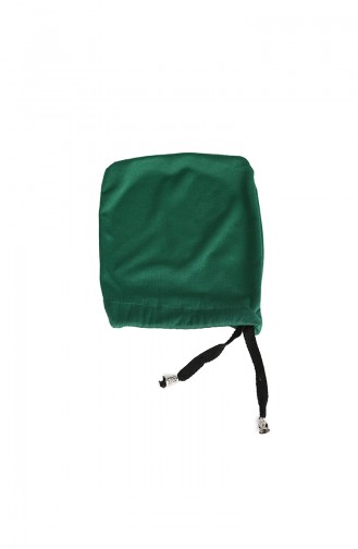 Bicolor Practical Prayer Dress 0910-04 Emerald Green Black 0910-04
