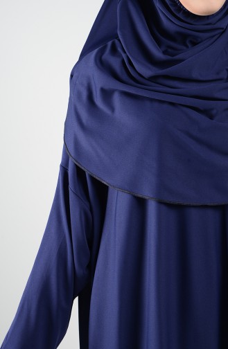 Navy Blue Prayer Dress 4538-02
