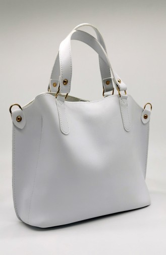 White Shoulder Bags 3546-09