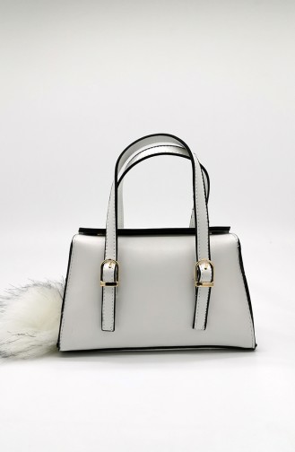 White Shoulder Bags 3109-09