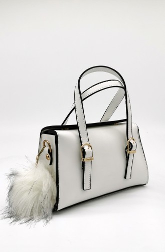 White Shoulder Bags 3109-09