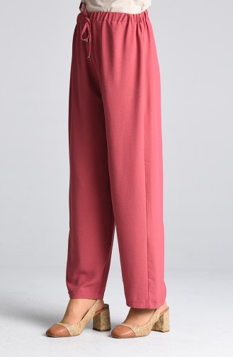 Aerobin Fabric Elastic waist Trousers 0054-14 Dry Rose 0054-14