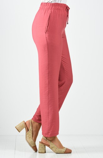 Aerobin Fabric Trousers with Pockets 0151a-03 Dark Rose-dried 0151A-03