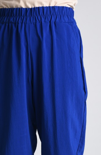 Pants with Elastic waist Pockets 3189-01 Saxe Blue 3189-01