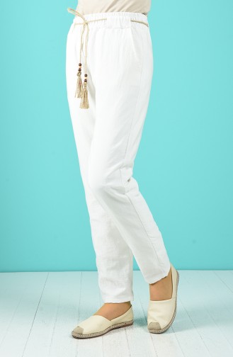 Pantalon Blanc 3190-02
