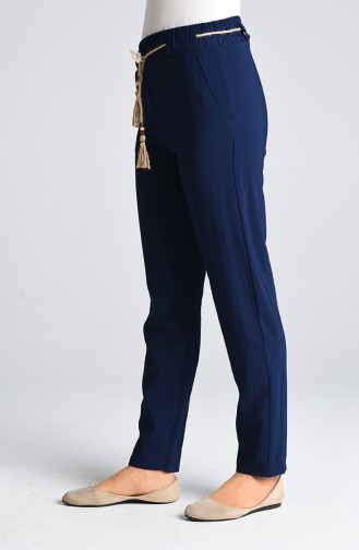 Fancy Belt Pants 3190-05 Navy Blue 3190-05