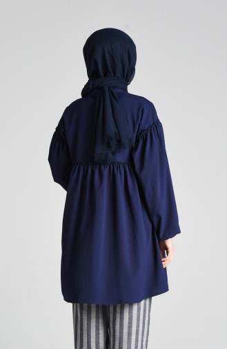 Dunkelblau Tunikas 1399-03