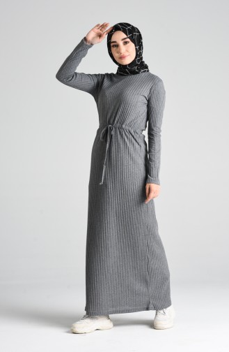 فستان رمادي 3187-01