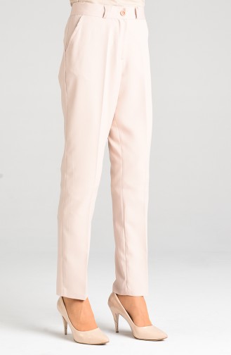 Classic Trousers with Pockets 5005-04 Beige 5005-04