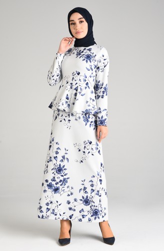 Robe Hijab Blanc 3001C-01