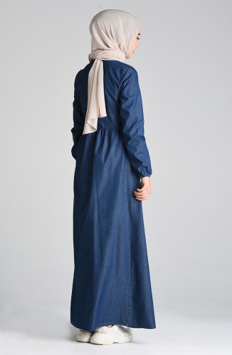 Robe Hijab Bleu Marine 9286-01