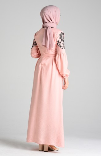 Pink Hijab Dress 8066-04